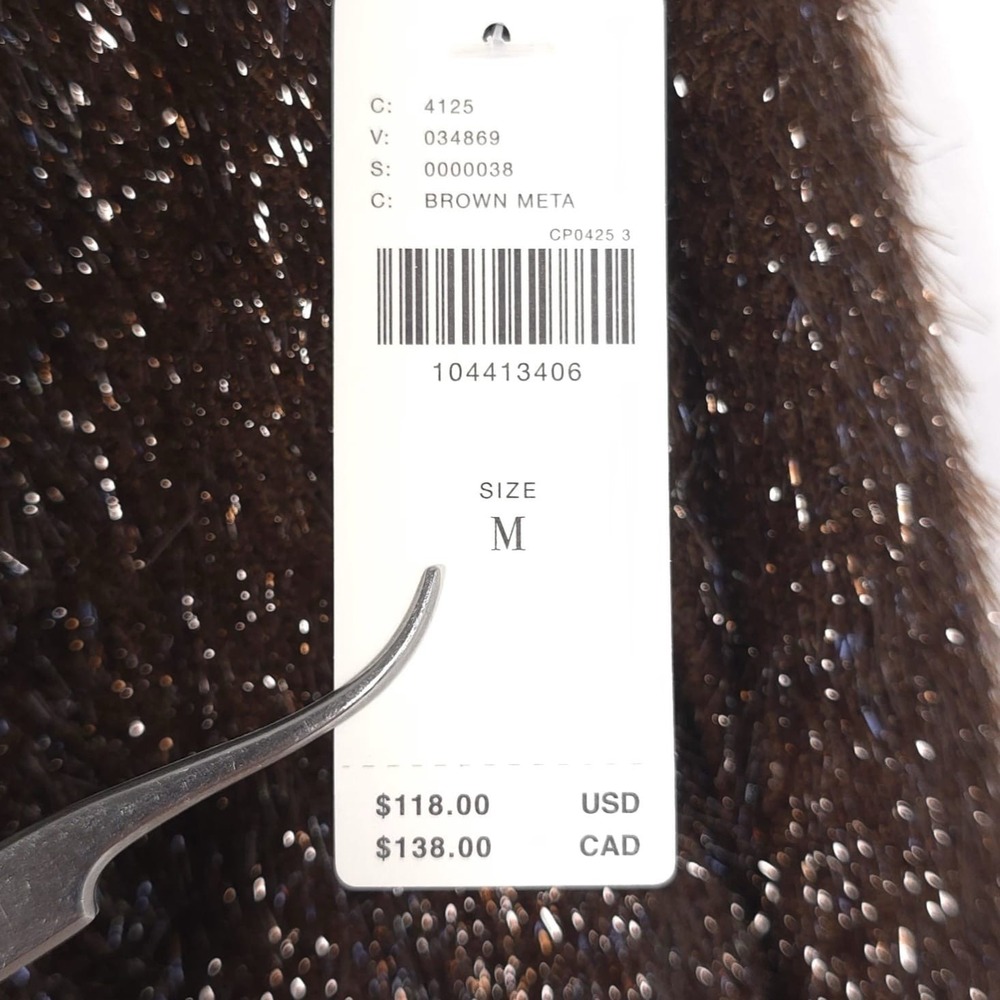 ANTHROPOLOGIE MAEVE Women's New Long Shorts MEDIUM Tinsel High Rise Pull On - Picture 15 of 16
